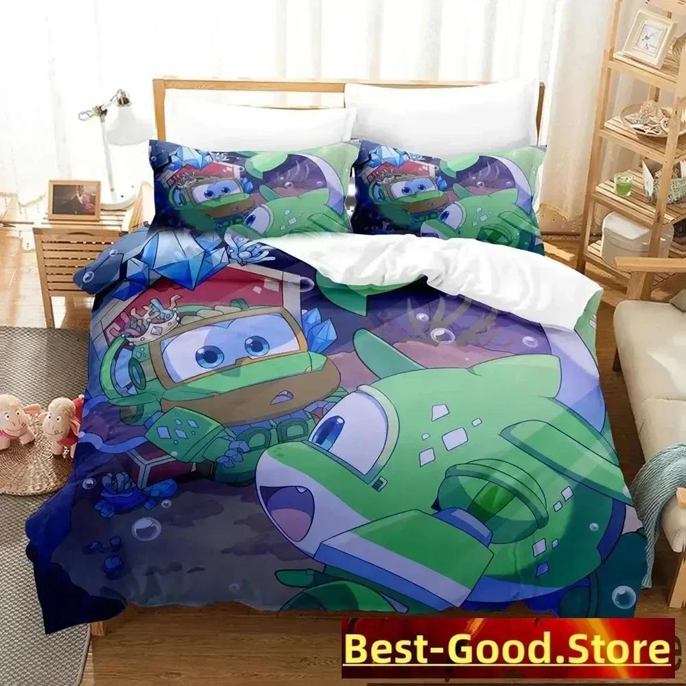 3D-Druck Super Cartoon Flügel Bettwäsche-Set Bettbezug Laken Bedrucktes Bett-Set Kissenbezug Bett Voll Queen King Size Bettdecke Schlafzimmer