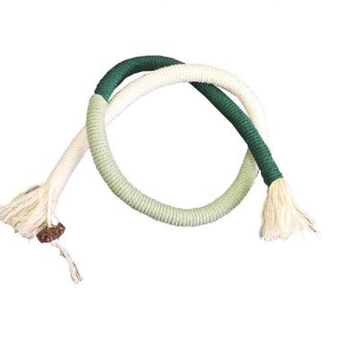 Cat String Toy Interactive Cat Scratcher Cotton Rope Toy Bite-Resistant Chewing Teething Cat Toy Pet Teaser Wand String Rope