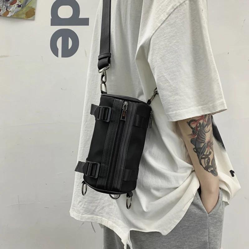 Men's Designer Crossbody Bags Fashion Small Cylinder Phone Packs 2020Women's Messenger Shoulder Bag Street Hip-Hop Tooling Pouch