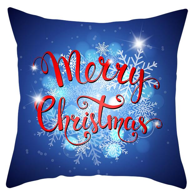 Christmas Snow Scene Series Pillowcases Home Sofa Pillowcase Car Cushion Covers Home Use