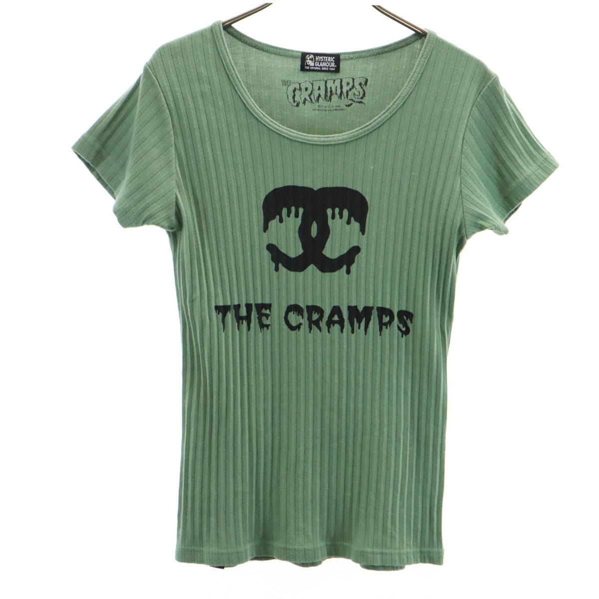 

HYSTERIC GLAMOUR коллаборация THE CRAMPS сделано в Японии Футболка с коротким рукавом Женская Б/У