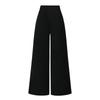 Plus Size Women's High-Waisted Wide-Leg Pocketed Trousers