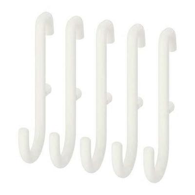 IKEA SKADIS 5-Piece Hook Set White 303.216.17