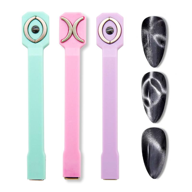 Strong Cat Eye Magnet 3-in-1 Nail Art Tool Multifunction Magnet for DIY Magnetic Gel Polish Salon Use