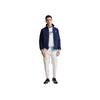 Jachetă Polo din fleece cu mâneci lungi, culoare uni, cu fermoar dublu și logo, pentru bărbați, jachete, bleumarin, MNPOKNI16820315-410