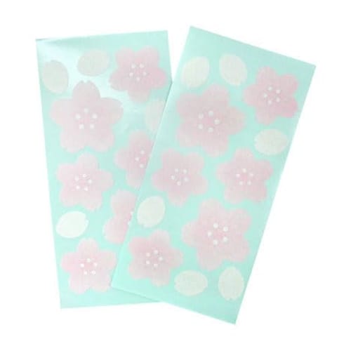 Shoji Hole Concealer Stickers, Sakura, White, Easily Repair Torn or Holed Shoji Screens, Fun to Stick on, Shoji Art, 7045