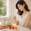 High-End Dessert Salad Fork Stainless Steel Fruit Receipt Jar  Restaurant Use
