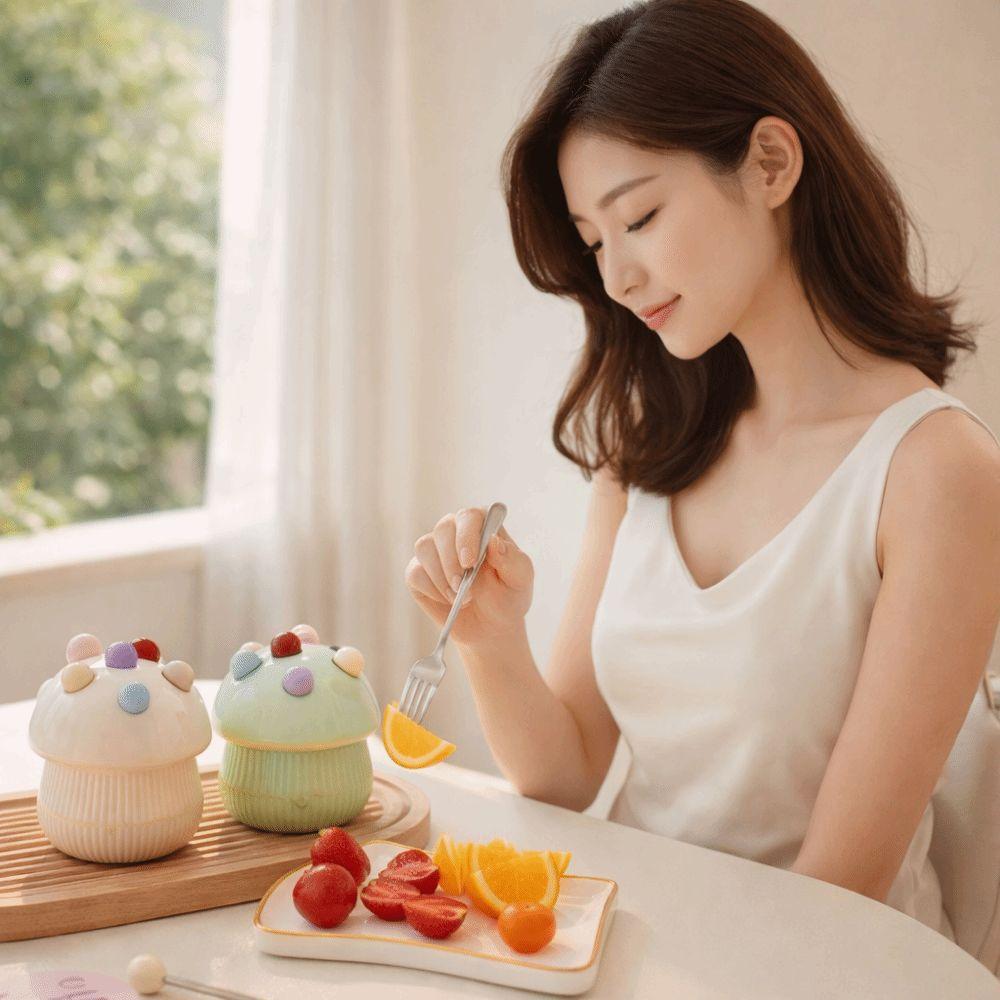 High-End Dessert Salad Fork Stainless Steel Fruit Receipt Jar  Restaurant Use