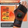 Wireless Wrist Heating Pad 1200 mAh Battery 3 Heat Levels Magnetic Controller Detachable Dual Power Mode for Comfortable Warmth