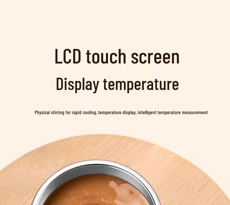 Rechargeable Smart Magnetic Stirring Cup for Coffee, Smoothies, and Protein Shakes