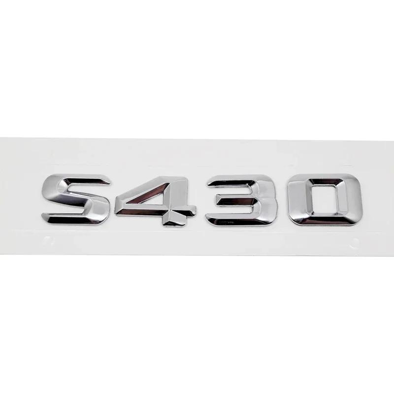 Modified 3D Car Letter Sticker Rear Trunk Tail Decorative Badge Emblem for Mercedes Benz S400 S420 S430 S450 S500 S550 S600 S650 AM1