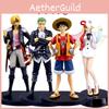 Eye-catching Luffy Zoro Sanji Uta One Piece Film Red Pvc Model Cake Topper Xmas Gifts