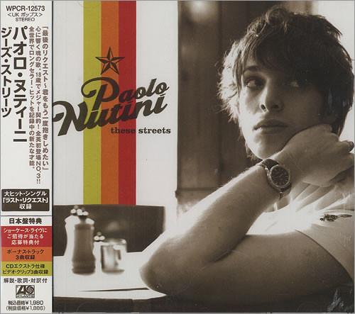

CD PAOLO NUTINI - These Streets WPCR12573 Atlantic 2007 Japan Obi Rock