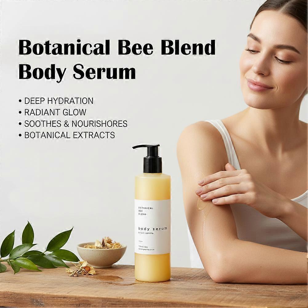Botanical Bee Blend Body Serum - Deep Moisturizing, Sweet Vanilla, Fast Absorbing