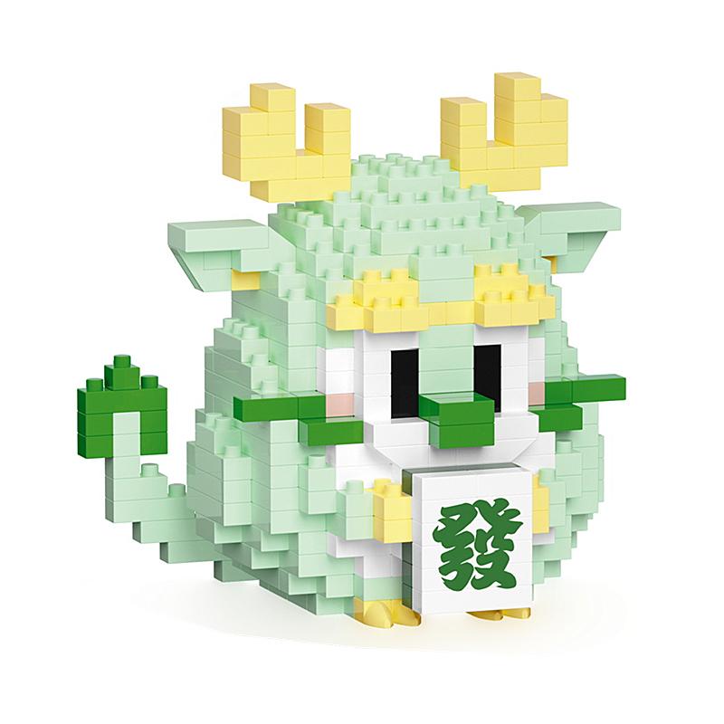 

Miniature Small Particle Assembly Educational Building Blocks Toy Puzzle Chinese Style Traditional Lion DIY Assembly Aame No box