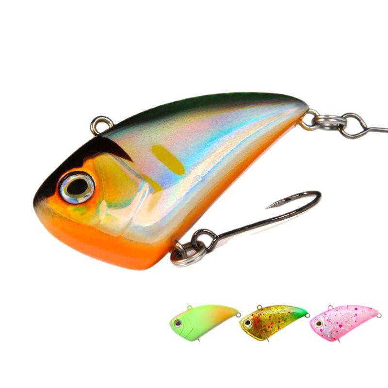 Full Swimming Layer Vib Sinking Vibration Lure Single Hook Fishing Lure With Noise Rattle for Bass and Culter
