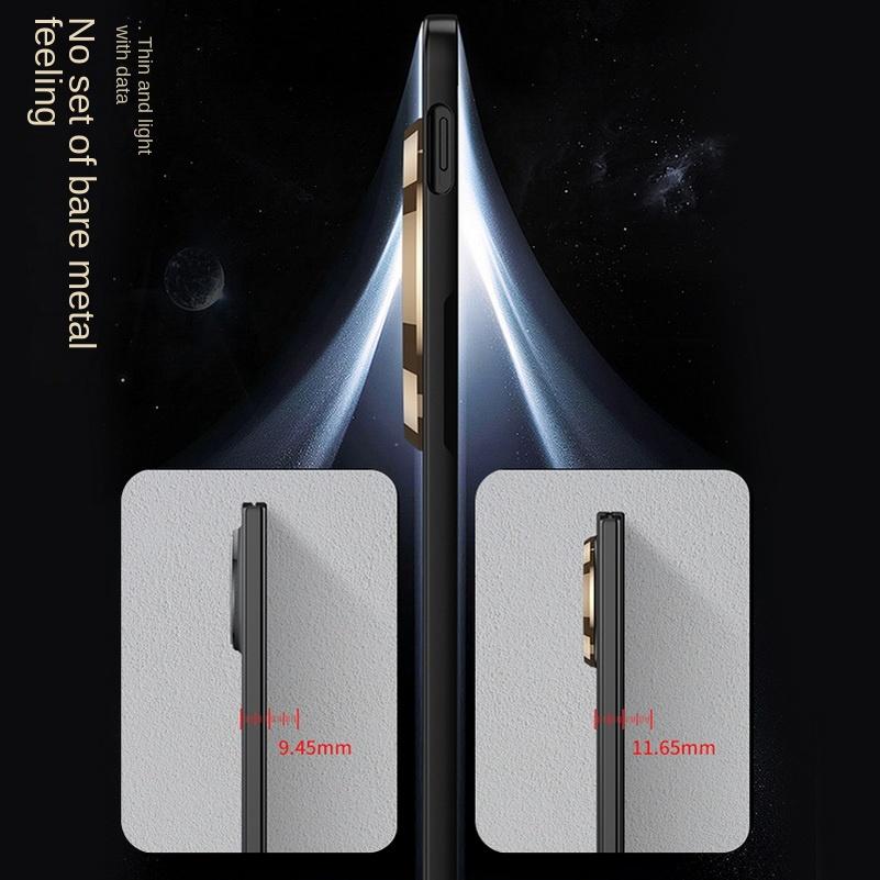 0.6mm Ultra-thin Micro-Polished Frosted Glass Protective Case for OPPO Find N5 All-inclusive Protect Cover