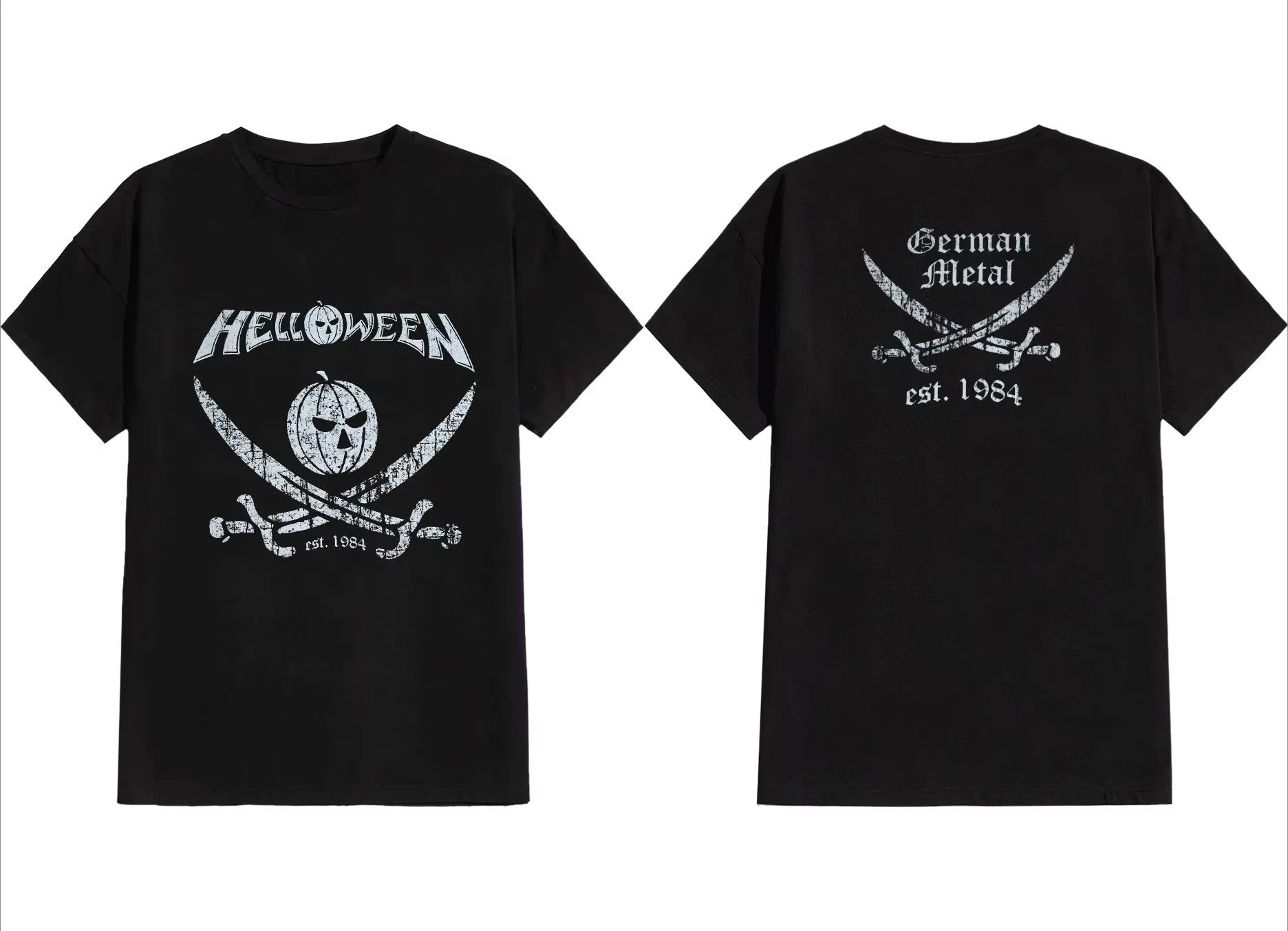 

Pumpkin T-Shirt Helloween Pirate Short Sleeve Peripheral Pattern Printing Luxury Brand Cotton Men s and Women s T-Shirt S разноцветный
