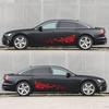 2pcs/lot 2Sides Door Vinyl Car Sticker Art Design Floral Pattern Stylish Decoration Modified Rose Flower Vine Car Decal Stickers