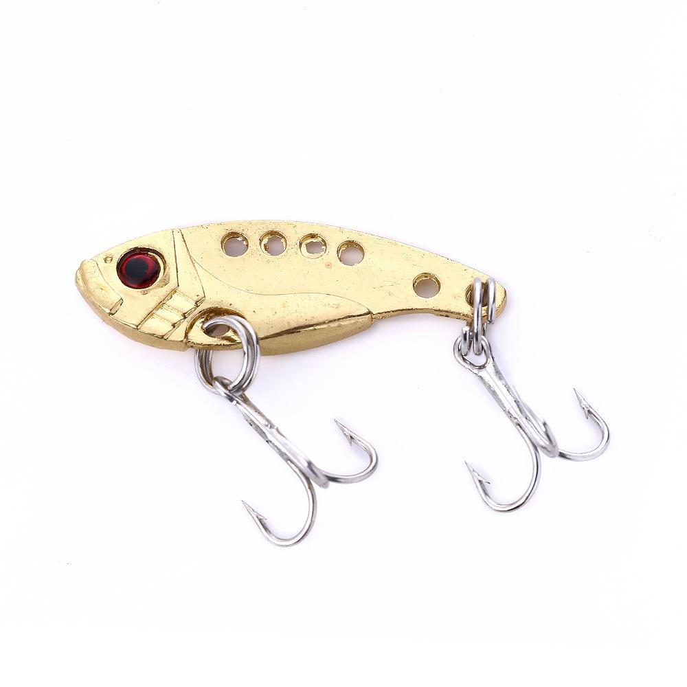 3-7-11gVIBThree-Hook Hard Bait Electroplated Fake Bait Freshwater Lure Bass Pike Special Micro Bait