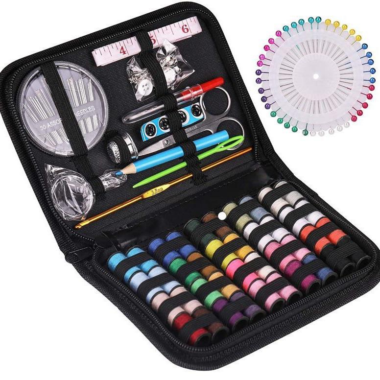 Portable Needle and Thread Kit - Home DIY Sewing Tool Set, Household Sewing Box