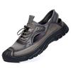 2025 Summer Breathable Sandals Men's Mesh Leather Rubber Non-slip Casual Shoes Open-toe Wear-resistant Fashion Daily Men's Shoes