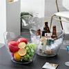 New 4L Ice Cube Bucket Transparent Anti Slip Bottom Wine Bucket Big Capacity Drinks and Party Fruit Storage Basket Picnic