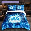Olympique Lyonnais FC Themed Bedding 3Pcs Duvet Cover Set Decorative Bed Linen For Teen Room Home Decoration