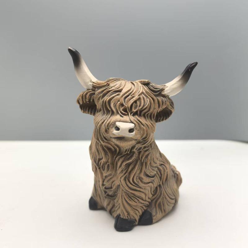

Resin Handicraft Gifts, Home Creative Decorations, Gift of Yak Figurines, Decorative Items, Entranceway, Modern and Simple Style Stand