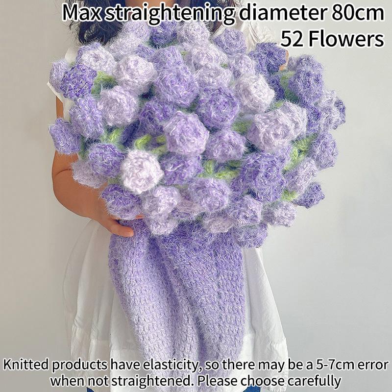 Hand Woven Blanket Crochet Rose Blanket Decorative Sofa Cover Valentine's Day Birthday Gifts for Women Tapestry Manta De Rosas