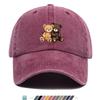 Outdoor Sports Style Teddy Bear Print Baseball Cap Breathable Adjustable Duckbill Hat AllSeason MultiFunctional Outdoor Hat