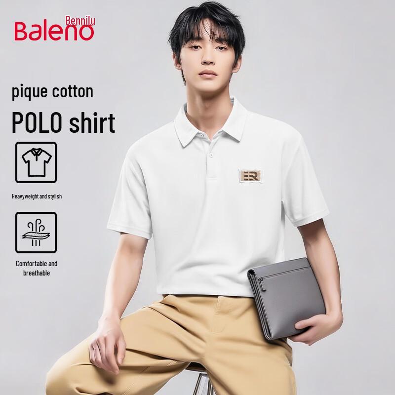 Baleno Men s Summer Relaxed Fit Polo Shirt XL