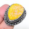 Natural Yellow Triplet Opal 925 Sterling Silver Jewelry Ring Size 8 AR-17031
