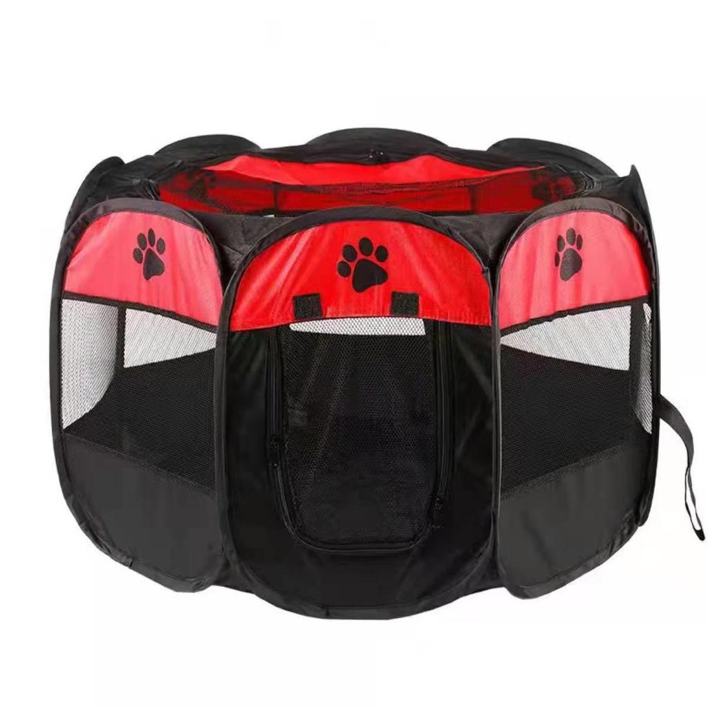 Octagonal Scratch-Resistant Foldable Pet Tent & Fence for Dogs and Cats