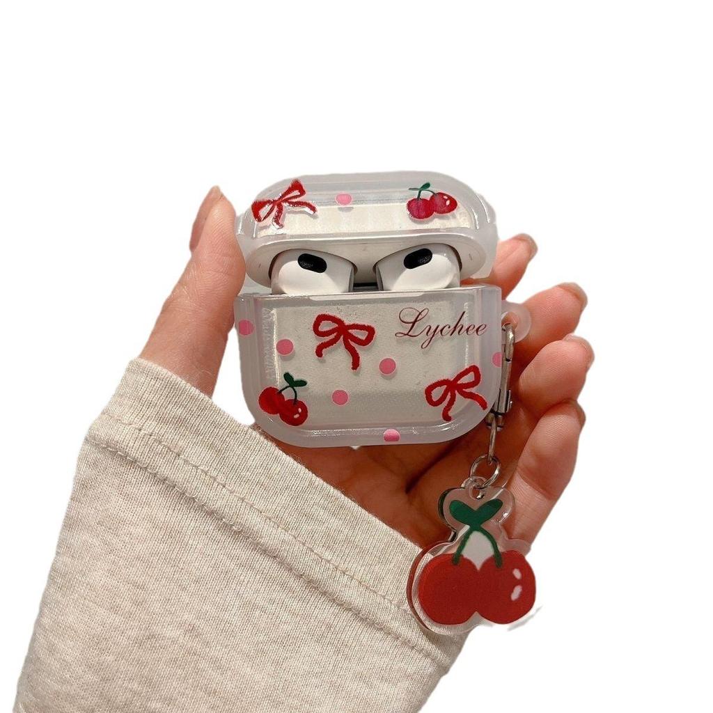 Funda Protectora Cherry Bow para Apple AirPods (Generación 2/3/4/5)