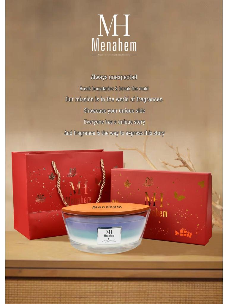 White Noise Boat-Shaped Scented Candle Gift Set - Premium Party Favor with Plant-Based Fragrance