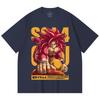 T-shirt unisex in cotone pesante 100% da 230 g/m² con stampa Dragon Ball V42 Goku SSJ4.