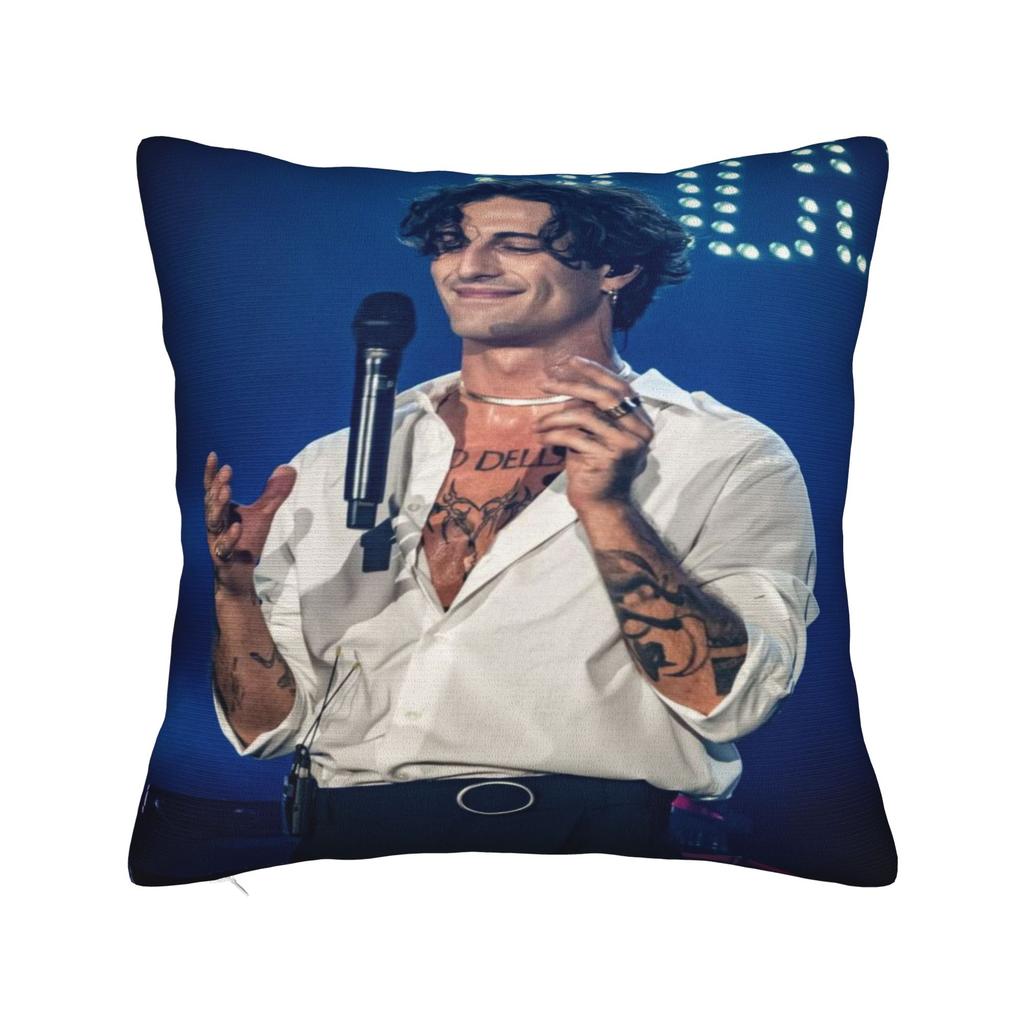 Soft and Sweet Seat Damiano David rock Singer Fan Gift Decorations Pillowcase Merch  Pillow Cover Square Multi-Size