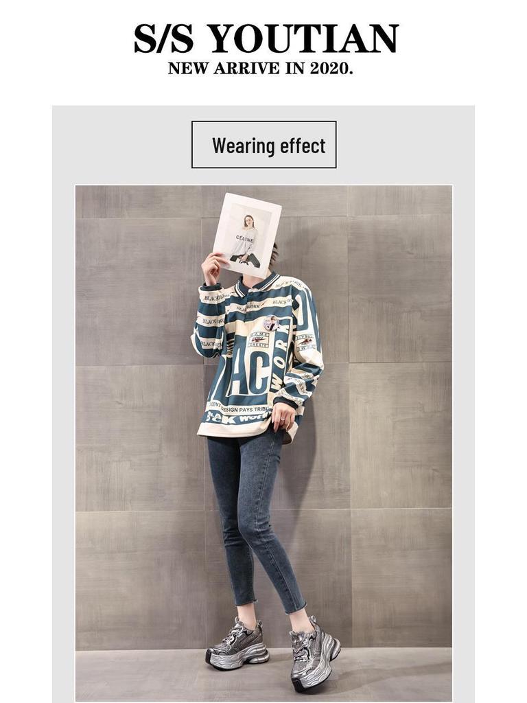 TW1279-2 Women's Thick Sole Rhinestone Dad Shoes - 2024 Versatile Autumn Fashion