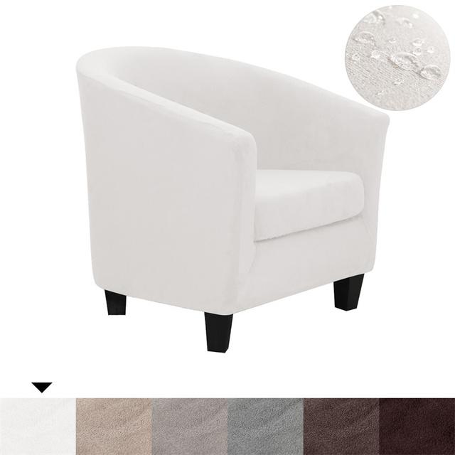 

Эластичный чехол для ванны, дивана, эластичный замшевый чехол для клубного стула, чехол для гостиной, водоотталкивающий чехол для дивана с чехлами на подушки сиденья