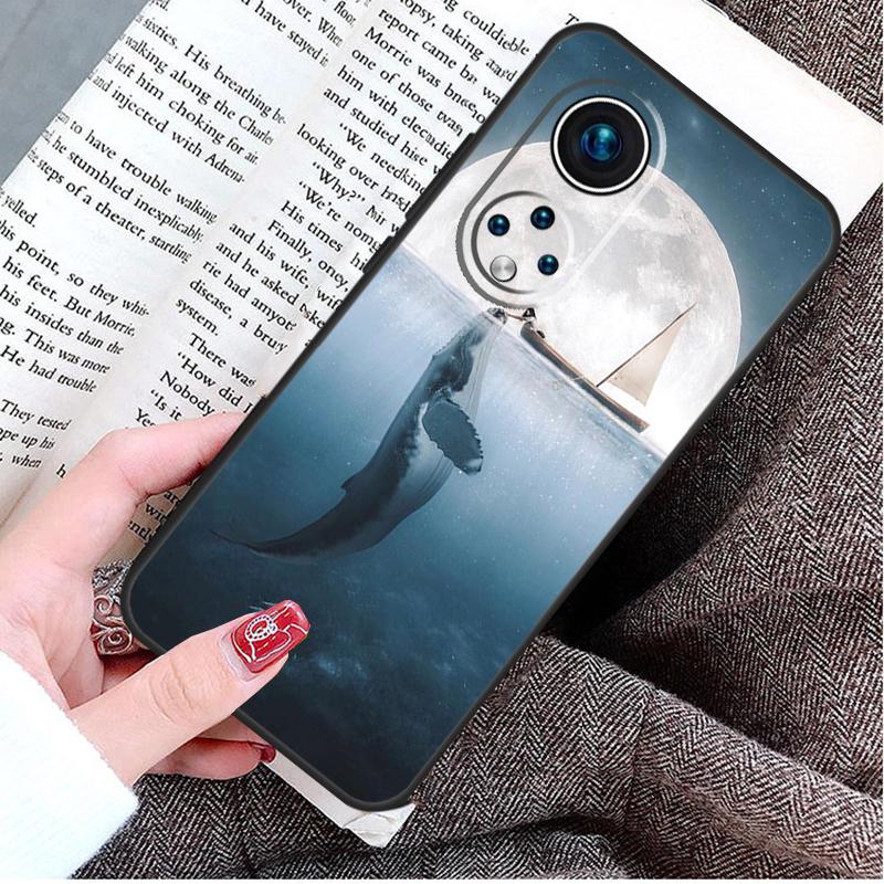 Whale Fish Wave Sea Case For Honor Magic 8 6 7 Lite Honor 400 200 Pro 50 70 90 X8c X8b X9a X9c X9b X9d Win Cover