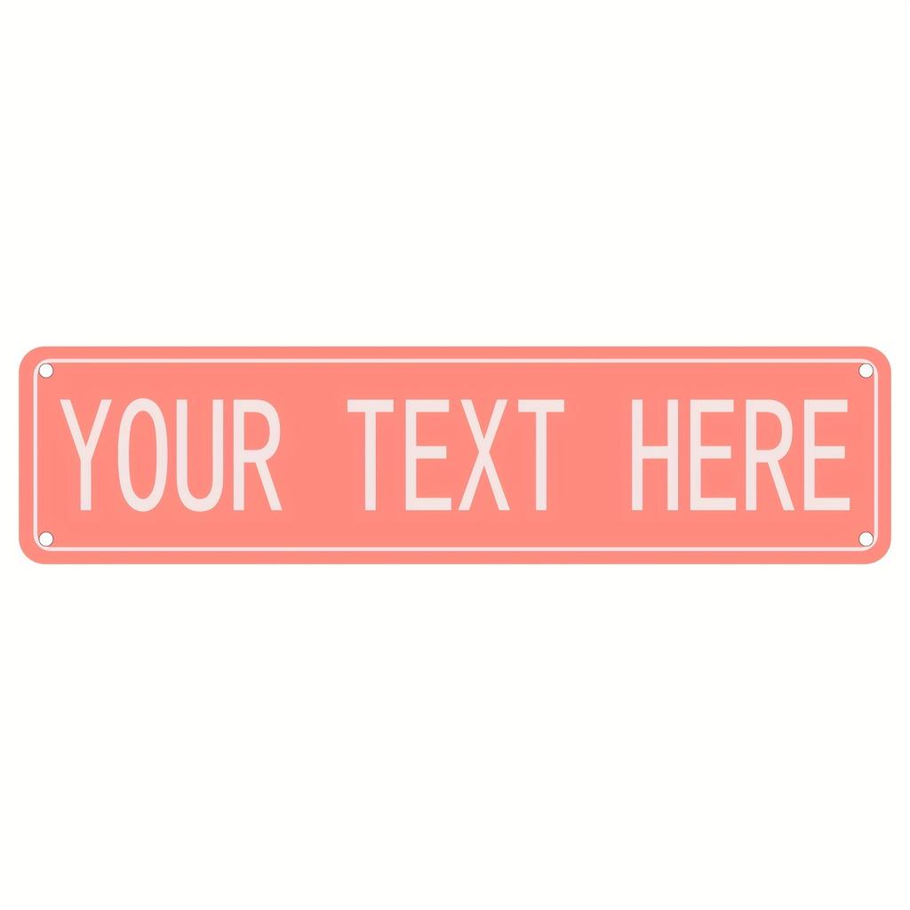 1pc Custom 4x16 Inch Aluminum Street Sign Personalized Text Home Wall Art Indoor Outdoor Decor