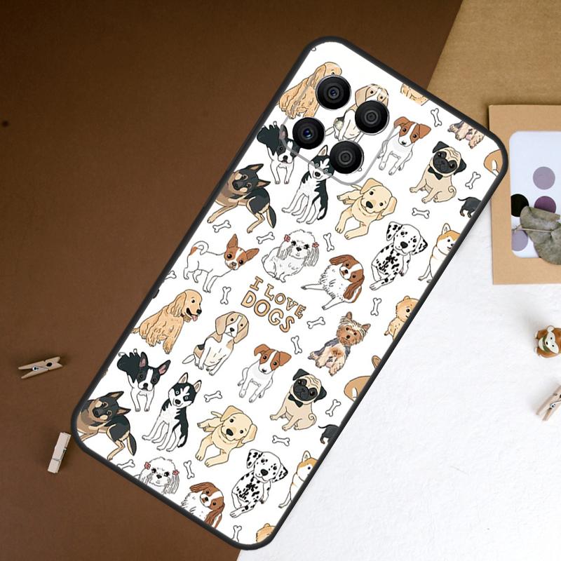 

French Bulldog Beagle Dogs Pattern Case For Honor X9a X8a X6a X7a X9b X7 X8 X9 8X Cover For Honor Magic 5 6 Pro 50 70 90 Lite Honor 10