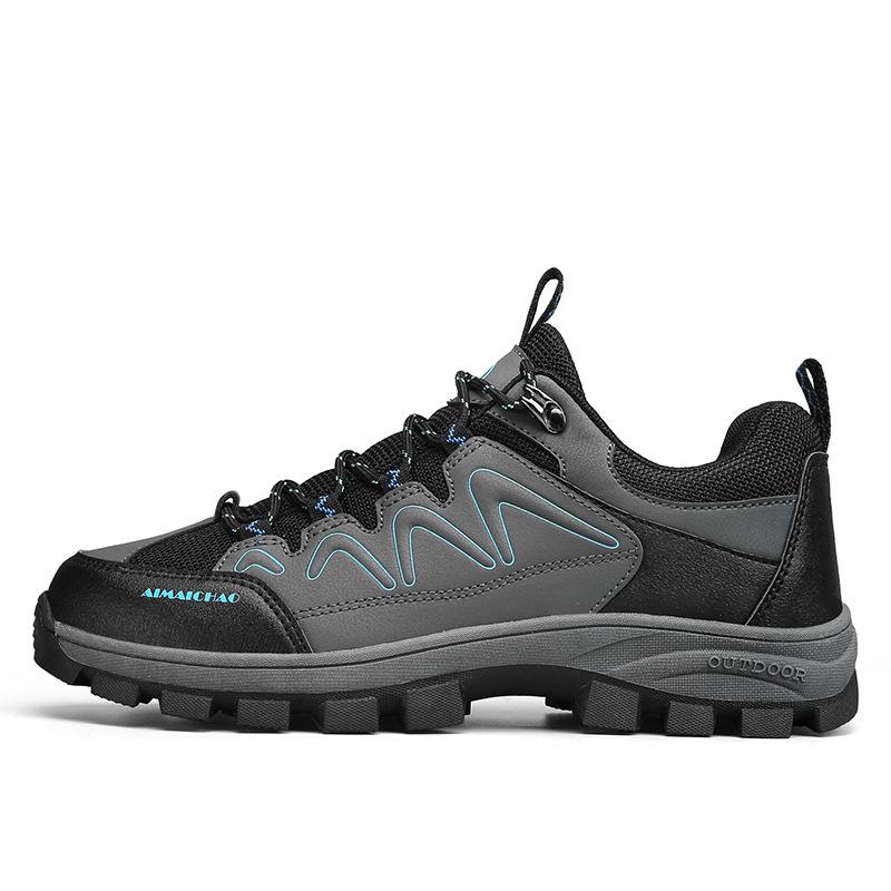 Cold sticky shoes Four seasons leather surface breathable outer wear sports shoes Tire sole non-slip outdoor mountaineering rock climbing shoes