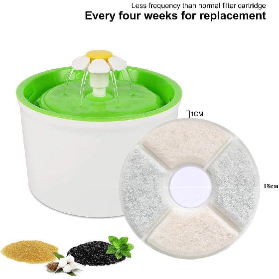 Cat Water Fountain Replacement Filter,12 Pack Carbon Filters, Cat &Dog Fountain of Pet Water Fountain Activated Carbon Filter