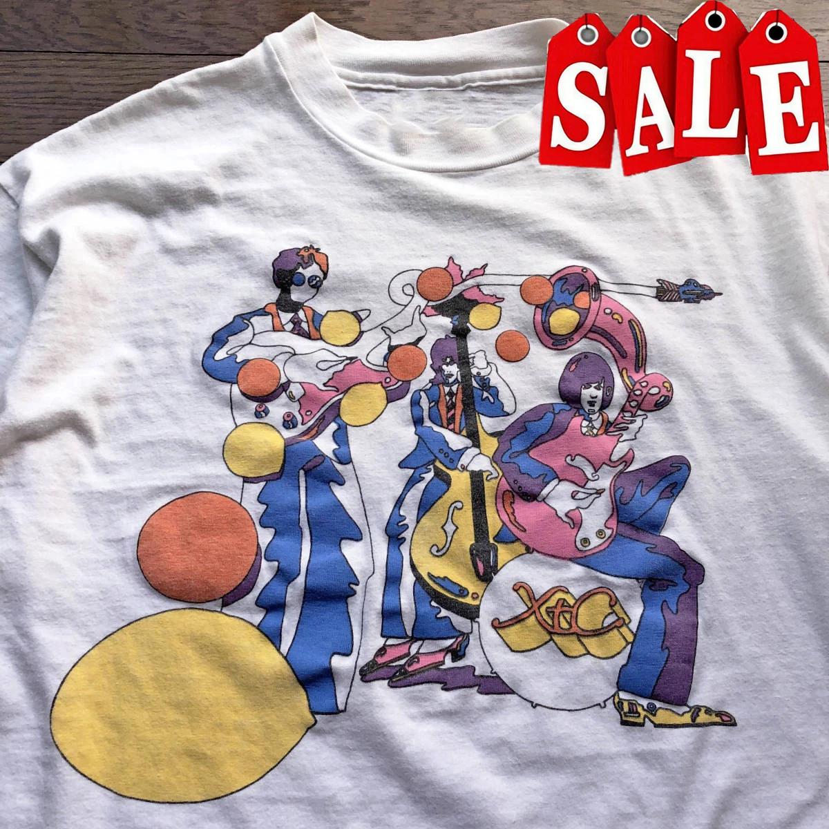 Vtg XTC Band Oranges And Lemons Cotton White T Shirt For men TR202 XXL