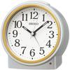Seiko Alarm Clock Automatic Light Analog Silver Metallic Kr518s