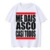 Me Dais Asco Gasi Todos Print Pattern T Shirt Men Women Summer Neutral Casual Loose Clothing Harajuku Hip Hop T Shirt Fashion