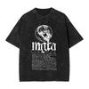 Mgla Muzyka Kobieta Mężczyzna Bawełna Prana Hot stamping Nadruk Koszulka Mgta Harajuku Bawełniana Koszulka Męska Letnia z Krótkim Rękawem T-shirty