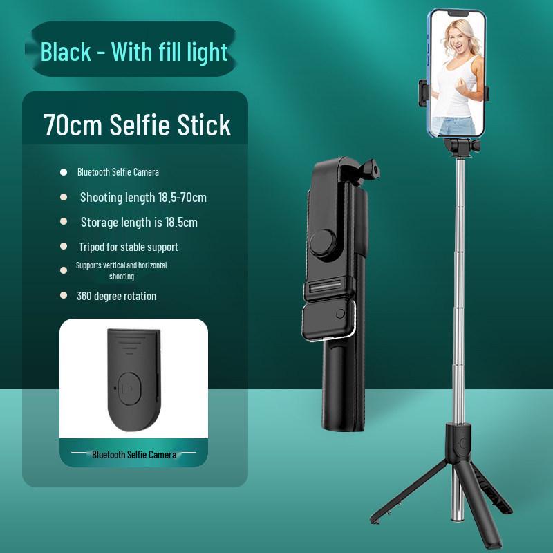 2023 Portable Anti-Shake Selfie Stick Tripod with Bluetooth Remote for Mobile Phones